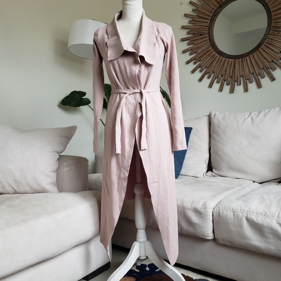 Petal & Pup Sweaters Petal Pup Pink Audrina Long Wrap Cardigan